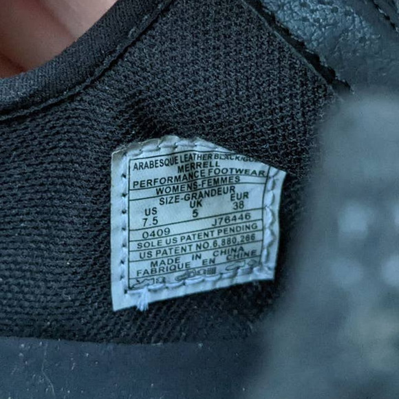 Merrell Arabesque Leather Black/Gold Women's Casual Zip Up Loafers Size 7.5 - Picture 10 of 10